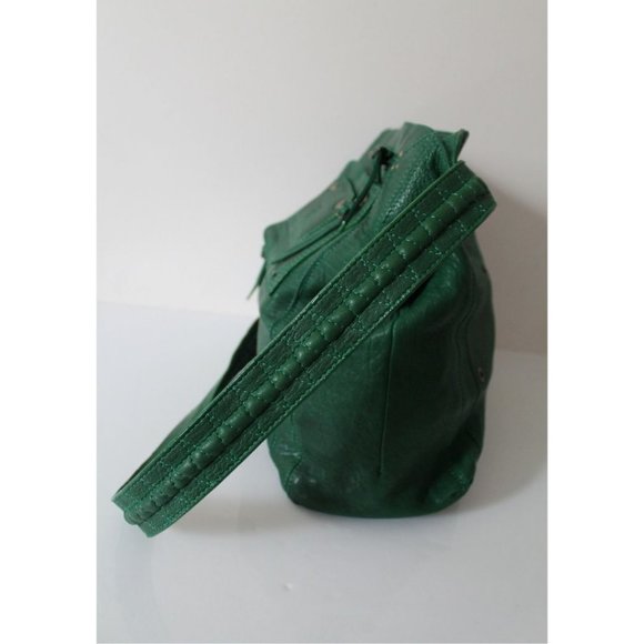 Jerome Dreyfuss Green Genuine Leather Shoulder Bag Rare - Picture 7 of 13